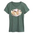 thumbnail image 1 of Pokémon - Cafe Eevee  - Women's Short Sleeve Graphic T-Shirt, 1 of 5