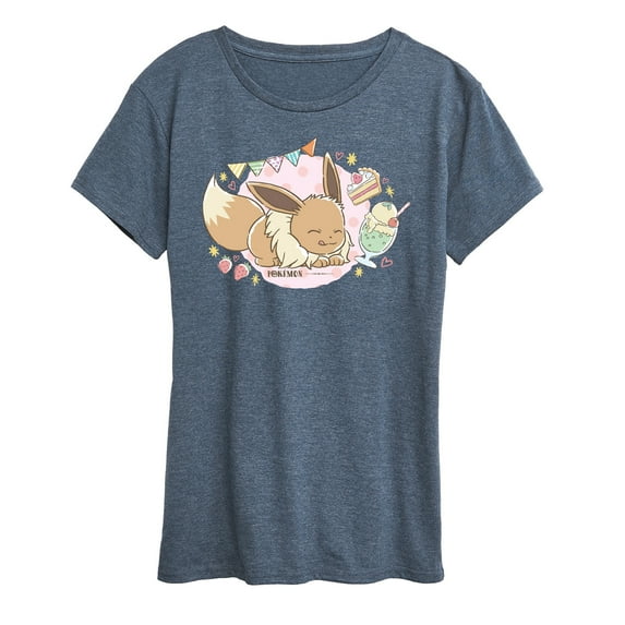 Pokémon - Cafe Eevee - Women's Short Sleeve Graphic T-Shirt