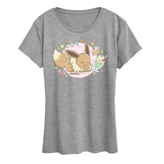Pokémon - Cafe Eevee - Women's Short Sleeve Graphic T-Shirt