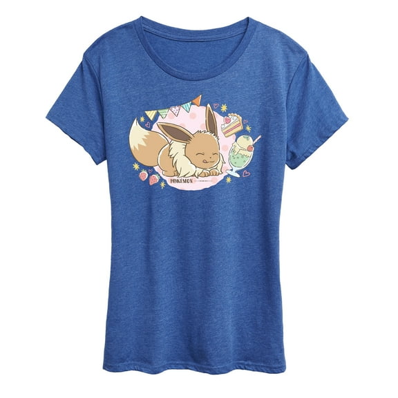 Pokémon - Cafe Eevee  - Women's Short Sleeve Graphic T-Shirt