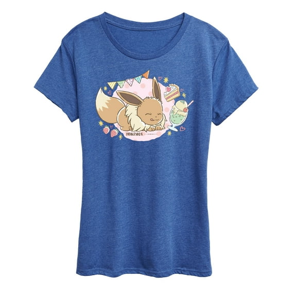 Pokémon - Cafe Eevee - Women's Short Sleeve Graphic T-Shirt