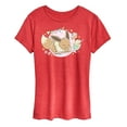 thumbnail image 1 of Pokémon - Cafe Eevee  - Women's Short Sleeve Graphic T-Shirt, 1 of 5