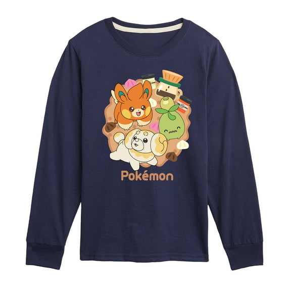 Pokémon - Cafe Group - Boys Youth Long Sleeve T-Shirt