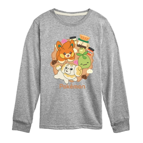 Pokémon - Cafe Group - Boys Youth Long Sleeve T-Shirt