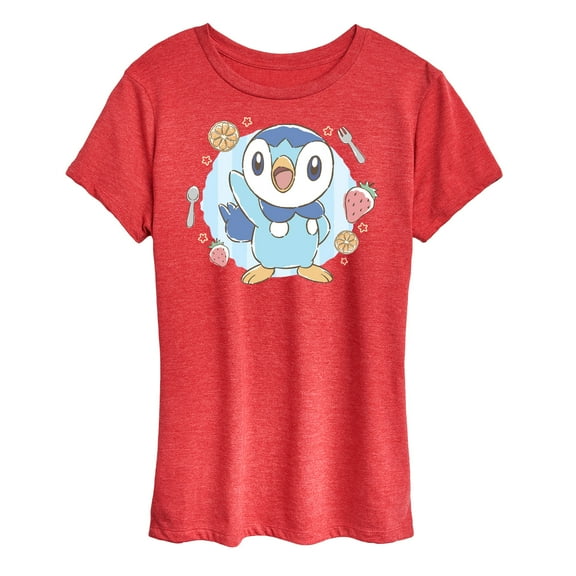 Pokémon - Cafe Piplup  - Women's Short Sleeve Graphic T-Shirt