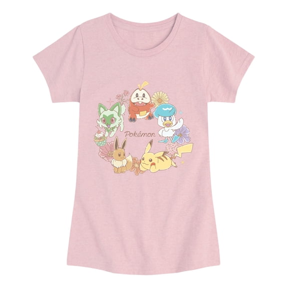 Pokémon - Cafe Spring Fitted Short Sleeve Graphic T-Shirt