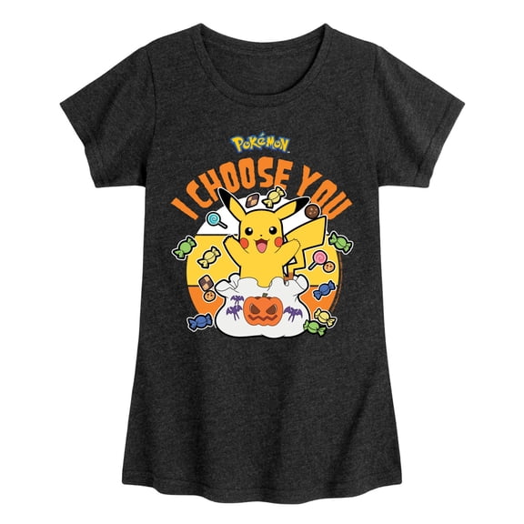 Pokémon - Candy I Choose You - Youth Girls Short Sleeve Graphic T-Shirt