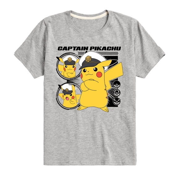 Pokémon - New Horizons - Captain Pikachu - Toddler And Youth Short Sleeve T-Shirt