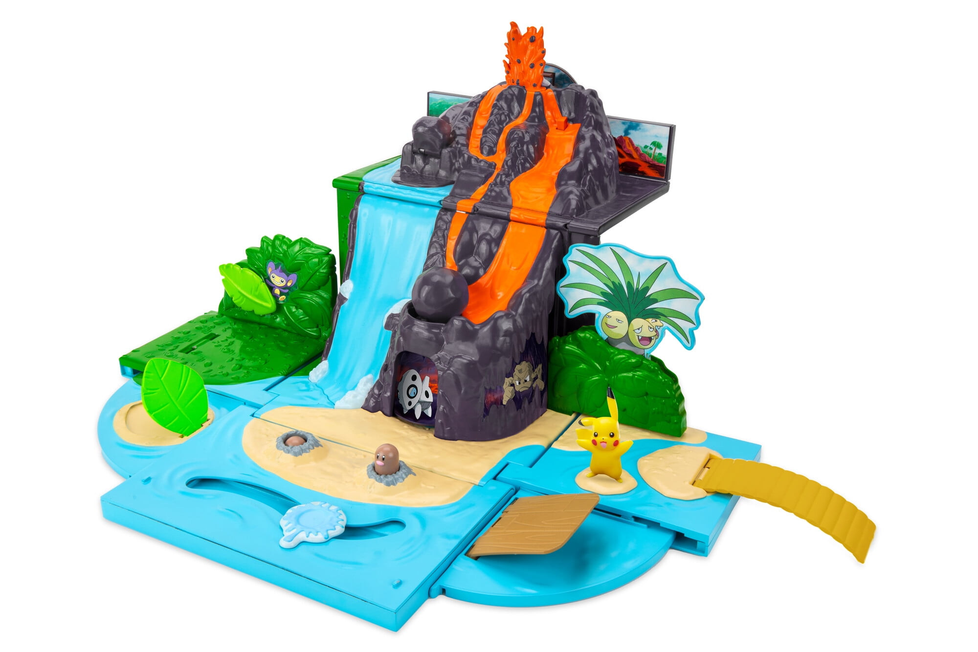 Pokémon Portable Backpack Beach Battle Playset with 2 inch Pikachu Figurine