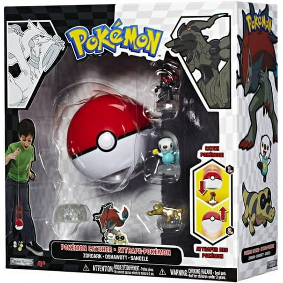 Pokmon Catcher Zoroark, Oshawott & Sandile Figure, 3 Pack
