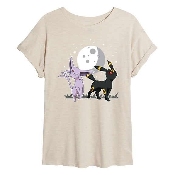 Pokémon - Celestial Espeon And Umbreon - Juniors Muscle T-Shirt