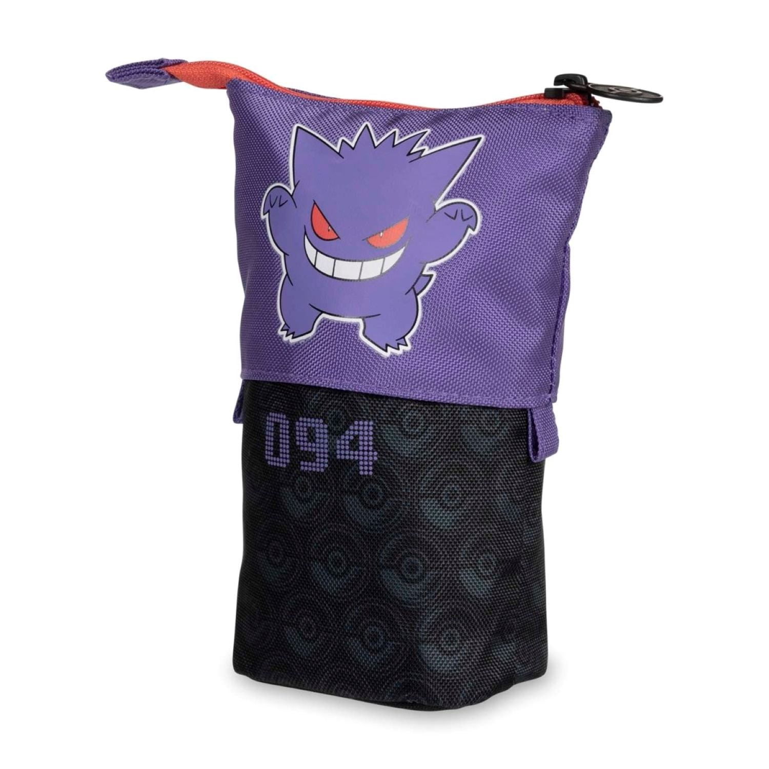 Pokémon Center Gengar Pencil Case – Official Licensed Zip Pouch with Expandable Base, Item Dimensions: 4.9 x 2.4 x 6.7 IN