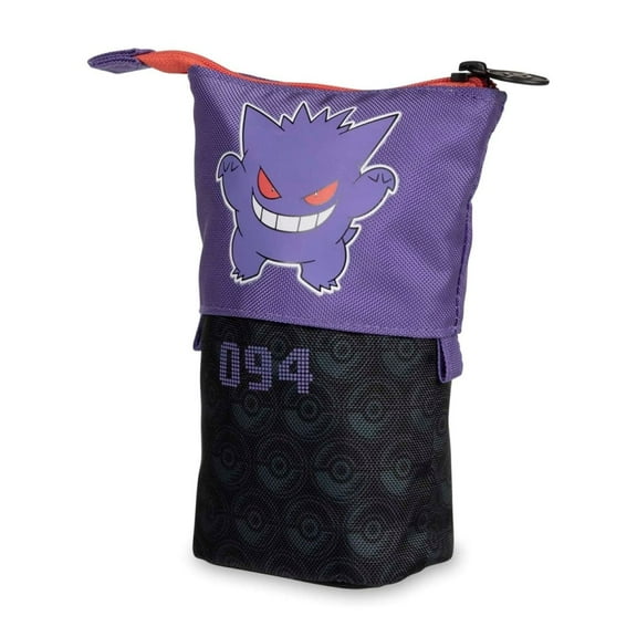 Pokmon Center Gengar Pencil Case  Official Licensed Zip Pouch with Expandable Base, Item Dimensions: 4.9 x 2.4 x 6.7 IN