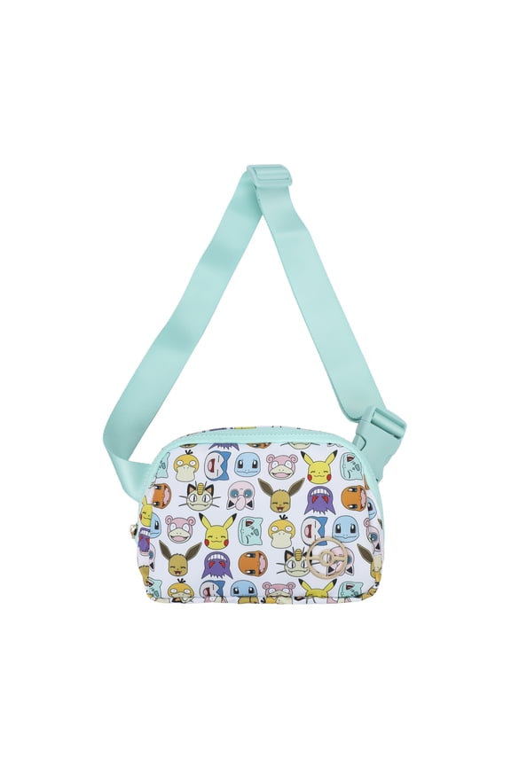 Pokmon Character Collage Crossbody Bag with Adjustable Strap