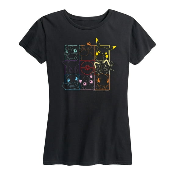 Pokémon - Character Grid - Women's Short Sleeve Graphic T-Shirt