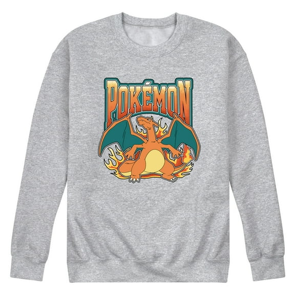 Pokémon - Charizard Collegiate - Men's Crew Fleece Sweatshirt