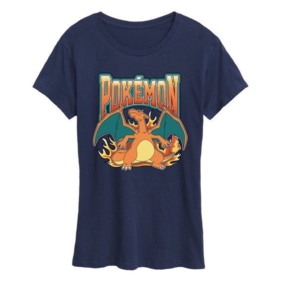 Pokémon - Charizard Collegiate - Women's Short Sleeve Graphic T-Shirt