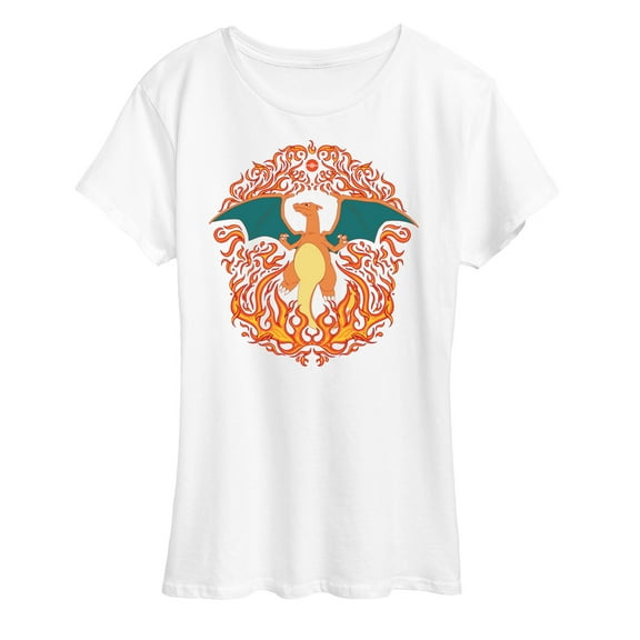 Pokémon - Charizard Fire Ornamental - Women's Short Sleeve Graphic T-Shirt
