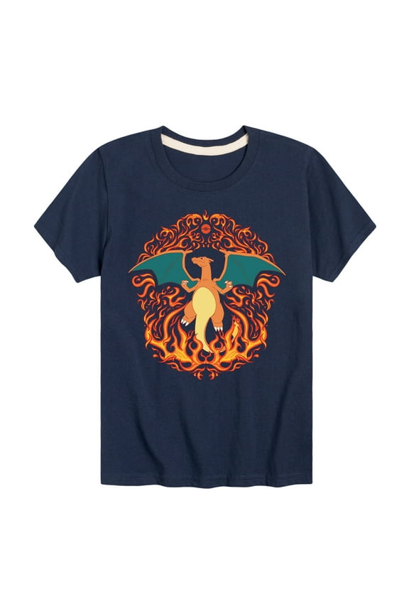 Pokémon - Charizard Flame Ornamental - Toddler And Youth Short Sleeve T-Shirt