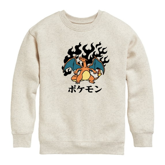 Pokémon - Charizard Flash Fire - Toddler & Youth Crewneck Fleece Sweatshirt