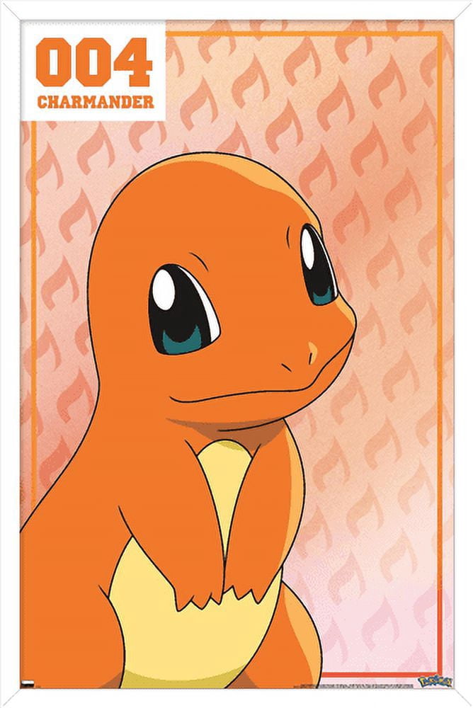 Pokémon - Charmander 004 Wall Poster, 22.375" x 34", Framed