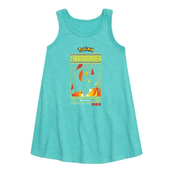 Pokémon - Charmander Retro - Youth Girls A-line Dress