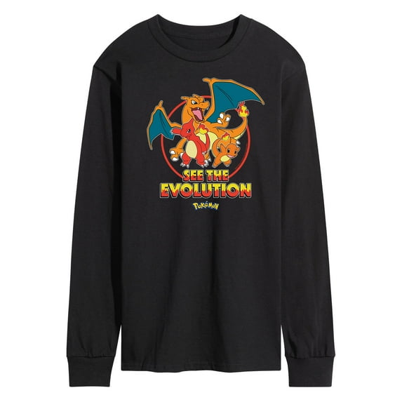 Pokémon - Charmander See The Evolution - Men's Long Sleeve T-Shirt