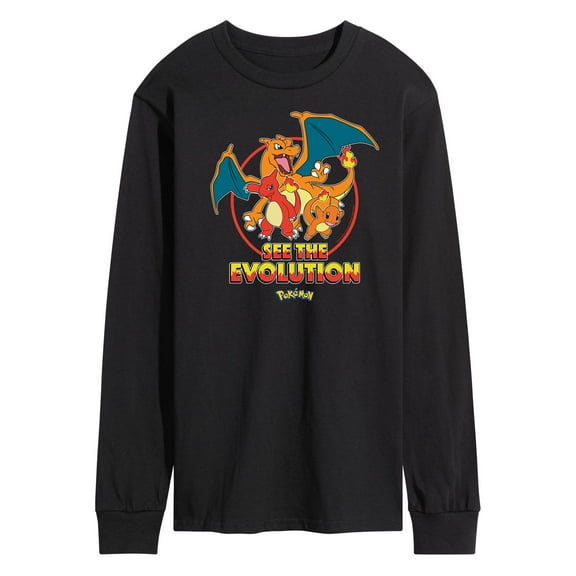 Pokémon - Charmander See The Evolution - Men's Long Sleeve T-Shirt
