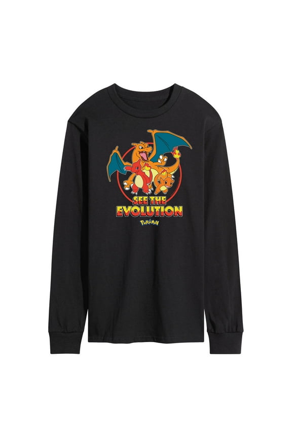 Pokémon - Charmander See The Evolution - Men's Long Sleeve T-Shirt