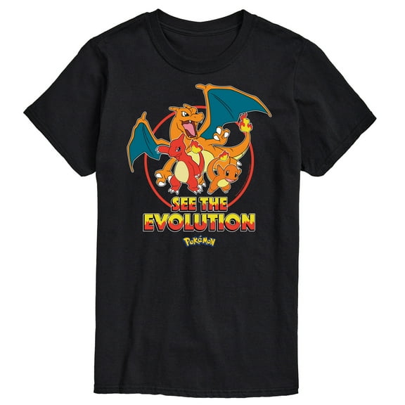 Pokémon - Charmander See The Evolution - Men's Short Sleeve Graphic T-Shirt