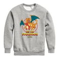 thumbnail image 1 of Pokémon - Charmander See The Evolution - Youth Crewneck Fleece Sweatshirt, 1 of 4