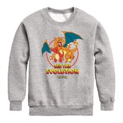 Pokémon - Charmander See The Evolution - Youth Crewneck Fleece Sweatshirt