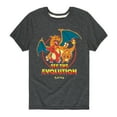 thumbnail image 1 of Pokémon - Charmander See The Evolution - Youth Short Sleeve Graphic T-Shirt, 1 of 5