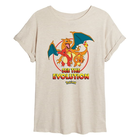 Pokémon - Charmander See the Evolution - Juniors Muscle T-Shirt