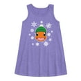 thumbnail image 1 of Pokémon - Charmander Snowflakes - Youth Girls A-line Dress, 1 of 4