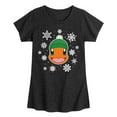 thumbnail image 1 of Pokémon - Charmander Snowflakes - Youth Girls Short Sleeve Graphic T-Shirt, 1 of 5