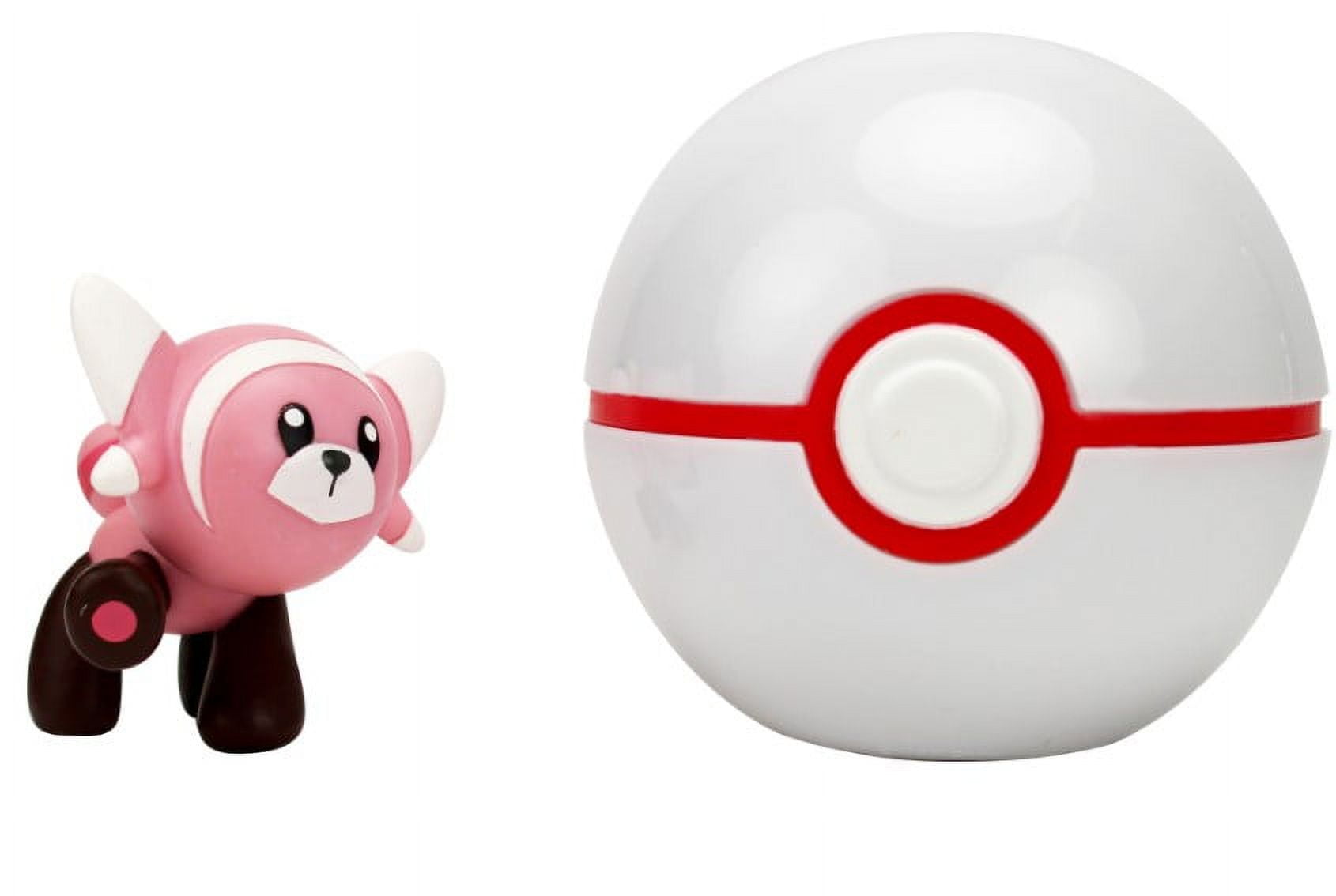 Pokémon Clip 'N Go Stufful & Premiere Ball - Includes 2 inch Battle Figure & Premier Ball Accessory