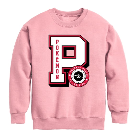 Pokémon - Collegiate Letter - Youth Crew Fleece Sweatshirt
