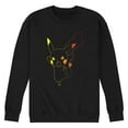 thumbnail image 1 of Pokémon - Colorful Pikachu Outline - Men's Crew Neck Fleece Pullover, 1 of 5