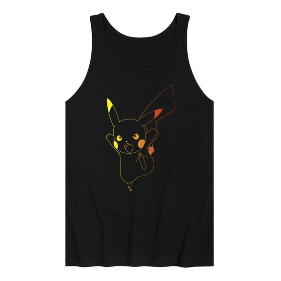 Pokémon - Colorful Pikachu Outline - Men's Jersey Tank Top