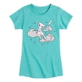 thumbnail image 1 of Pokémon - Daily Sketch Mew - Girls Fitted Short Sleeve Graphic T-Shirt, 1 of 5
