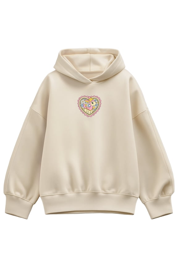 Pokémon - Deerling Heart Spring - Women's Oversized Fleece Hoodie Sweatshirt
