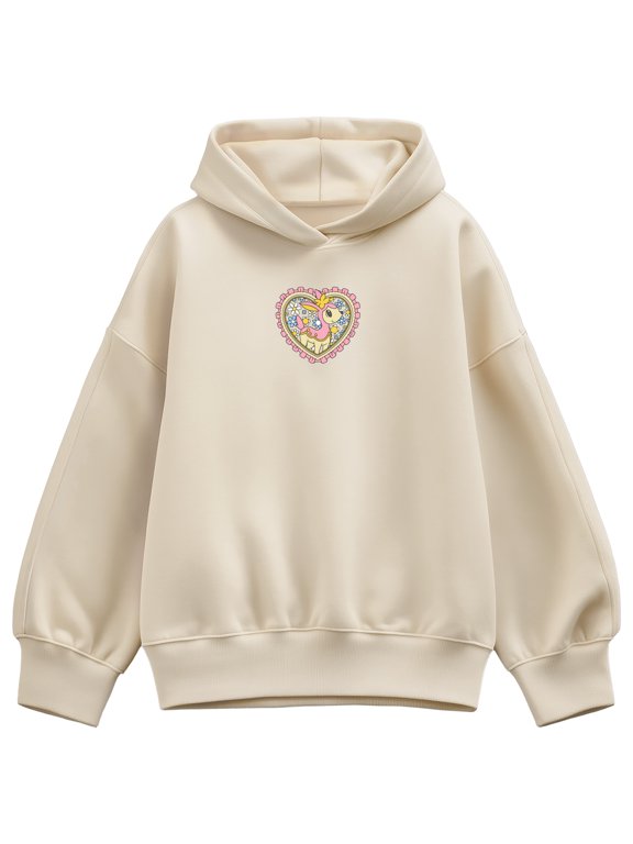 Pokémon - Deerling Heart Spring Women's Oversized Fleece Hoodie Sweatshirt