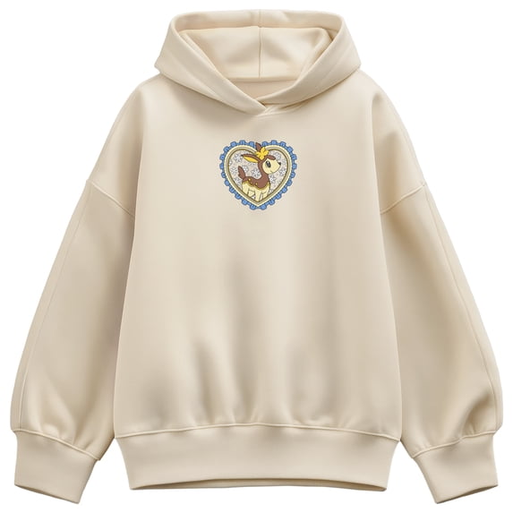 Pokémon - Deerling Heart Winter - Women's Oversized Fleece Hoodie Sweatshirt
