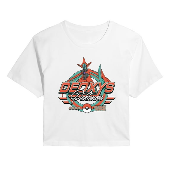 Pokémon - Deoxys Racing - Juniors Cropped Graphic T-Shirt