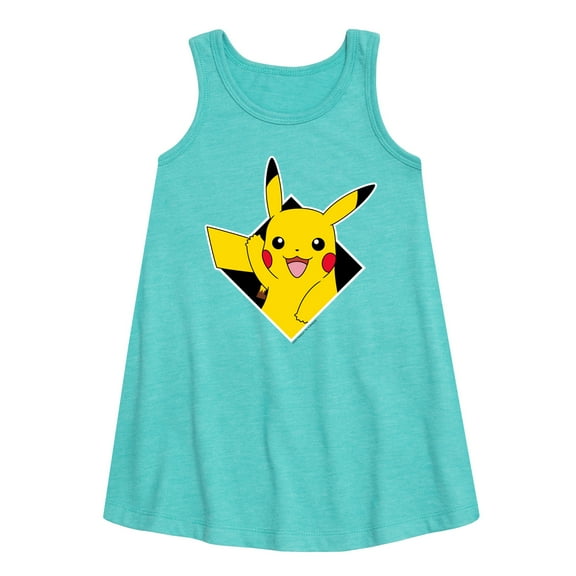 Pokémon - Diamond Pikachu - Youth Girls A-line Dress