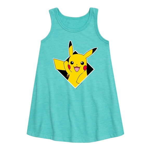 Pokémon - Diamond Pikachu - Youth Girls A-line Dress