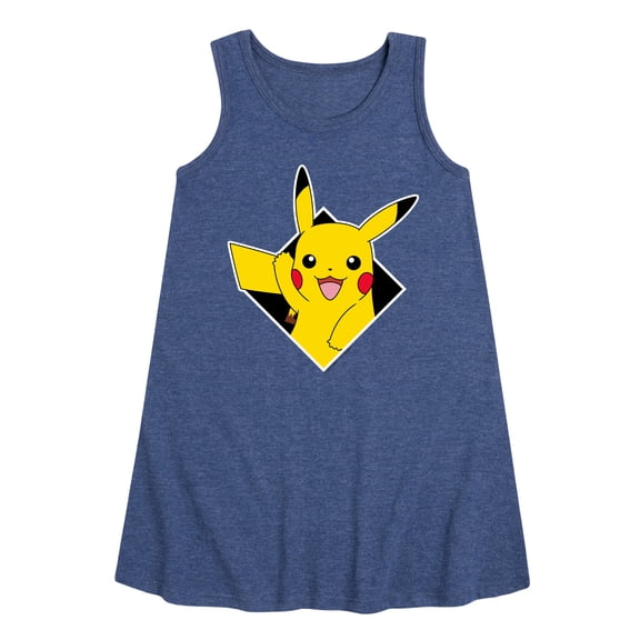 Pokémon - Diamond Pikachu - Youth Girls A-line Dress