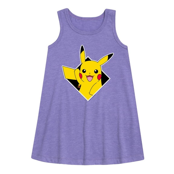 Pokémon - Diamond Pikachu - Youth Girls A-line Dress