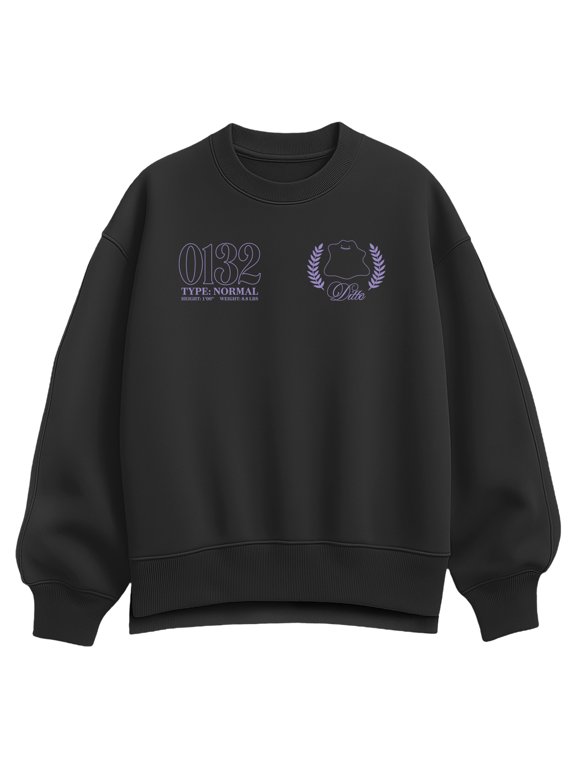 Pokémon - Ditto Pokedex Stats Women's Oversized Fleece Crew Sweatshirt